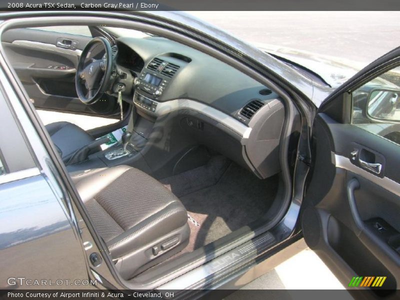Carbon Gray Pearl / Ebony 2008 Acura TSX Sedan