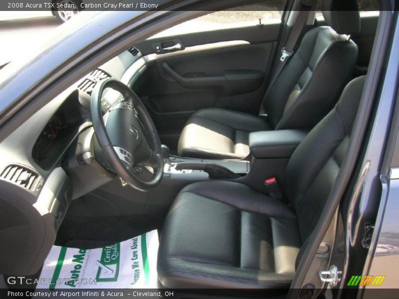 Carbon Gray Pearl / Ebony 2008 Acura TSX Sedan