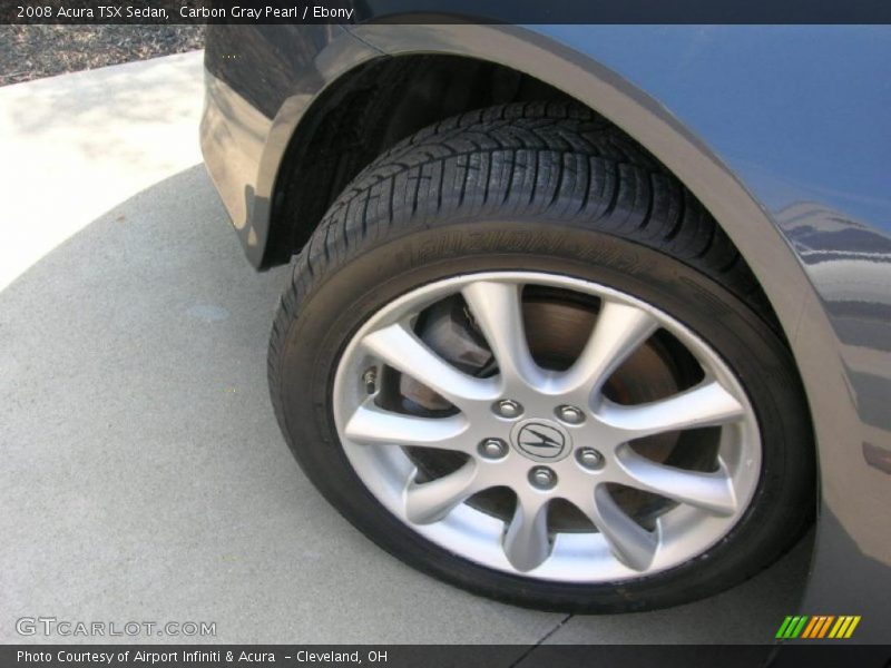 Carbon Gray Pearl / Ebony 2008 Acura TSX Sedan