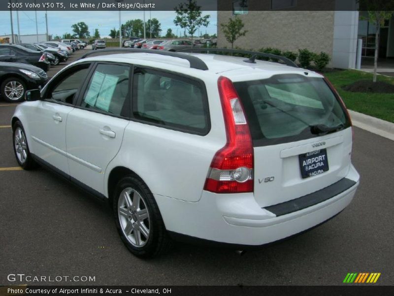 Ice White / Dark Beige/Quartz 2005 Volvo V50 T5