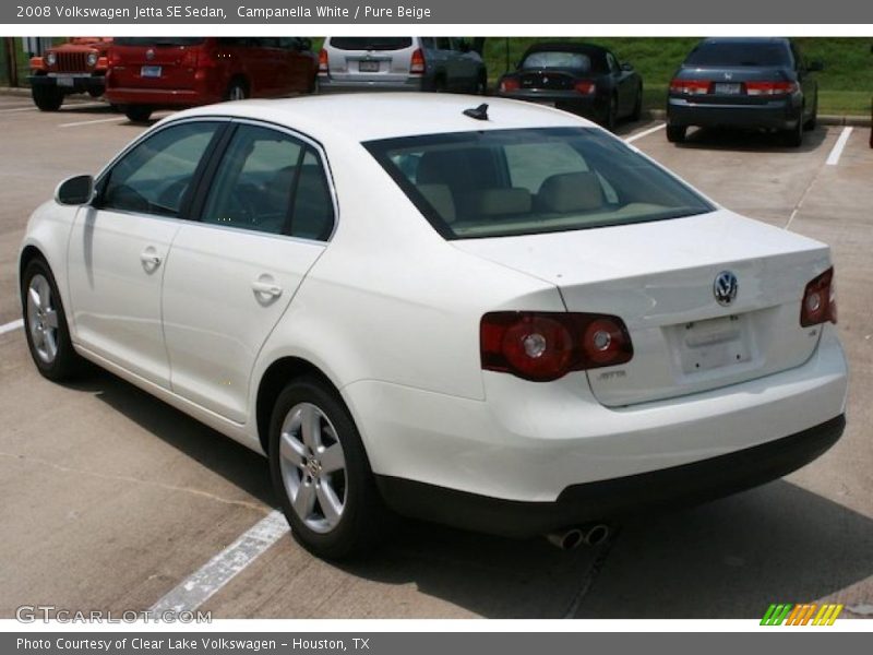 Campanella White / Pure Beige 2008 Volkswagen Jetta SE Sedan