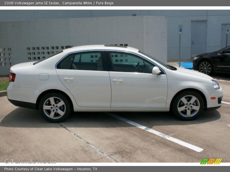 Campanella White / Pure Beige 2008 Volkswagen Jetta SE Sedan