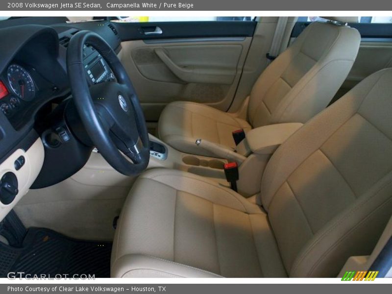 Campanella White / Pure Beige 2008 Volkswagen Jetta SE Sedan
