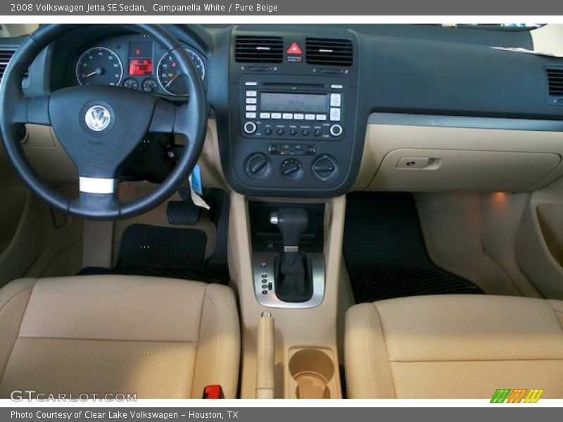 Campanella White / Pure Beige 2008 Volkswagen Jetta SE Sedan