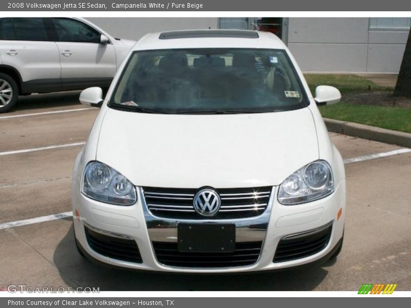 Campanella White / Pure Beige 2008 Volkswagen Jetta SE Sedan