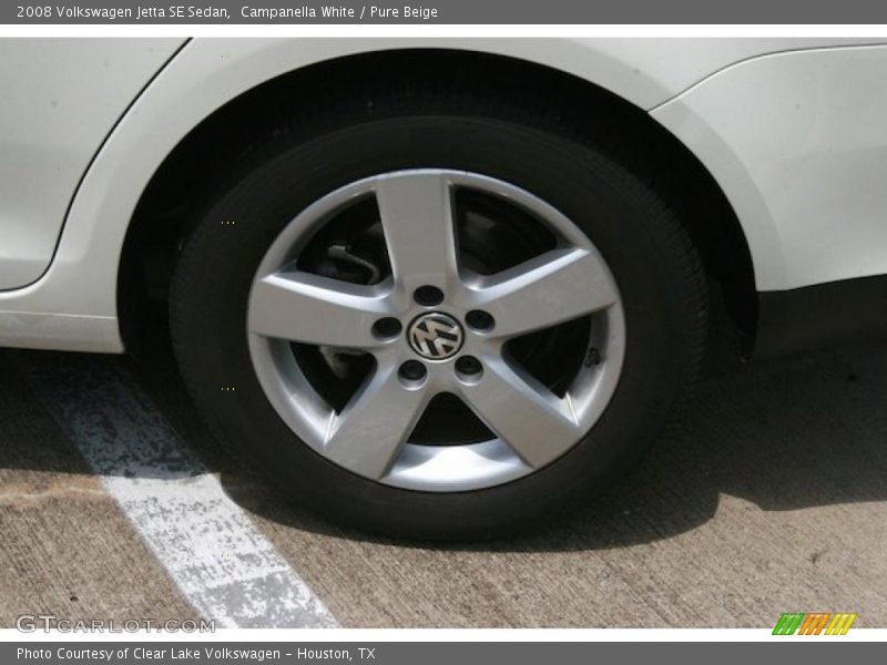 Campanella White / Pure Beige 2008 Volkswagen Jetta SE Sedan