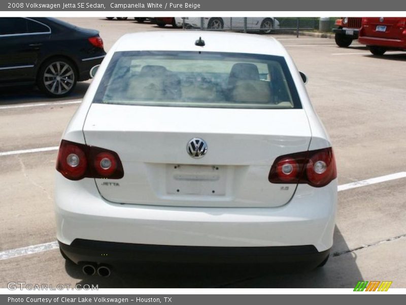 Campanella White / Pure Beige 2008 Volkswagen Jetta SE Sedan