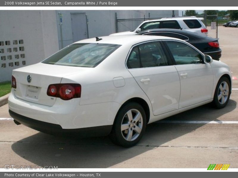 Campanella White / Pure Beige 2008 Volkswagen Jetta SE Sedan