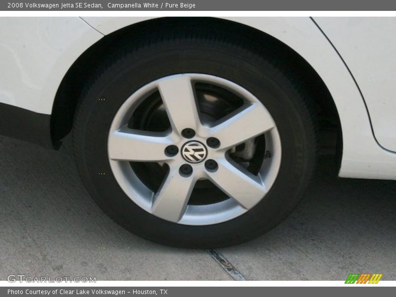 Campanella White / Pure Beige 2008 Volkswagen Jetta SE Sedan