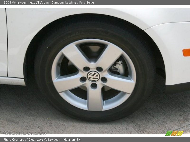 Campanella White / Pure Beige 2008 Volkswagen Jetta SE Sedan