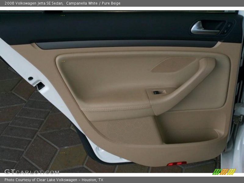 Campanella White / Pure Beige 2008 Volkswagen Jetta SE Sedan