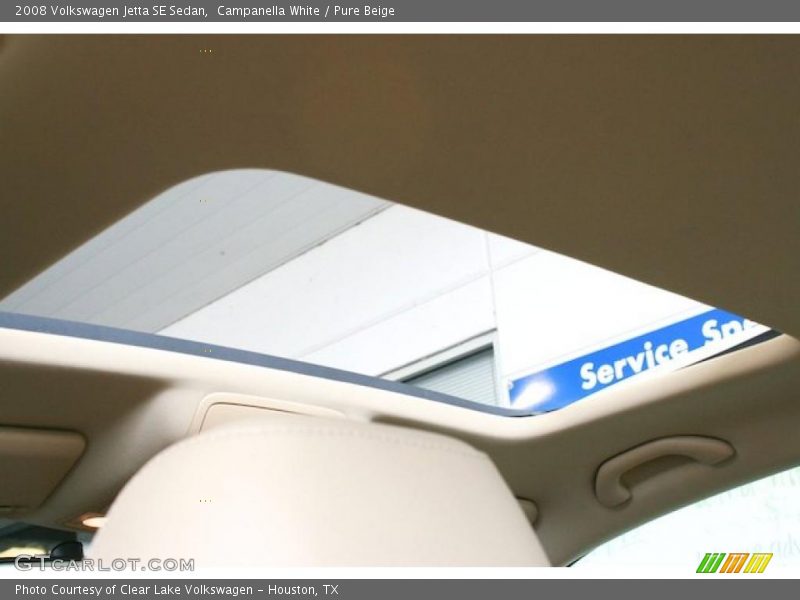Campanella White / Pure Beige 2008 Volkswagen Jetta SE Sedan