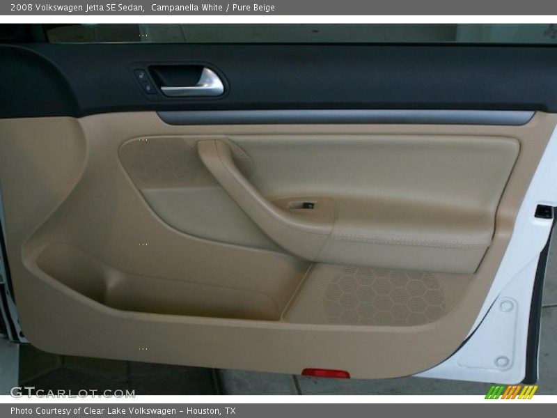 Campanella White / Pure Beige 2008 Volkswagen Jetta SE Sedan