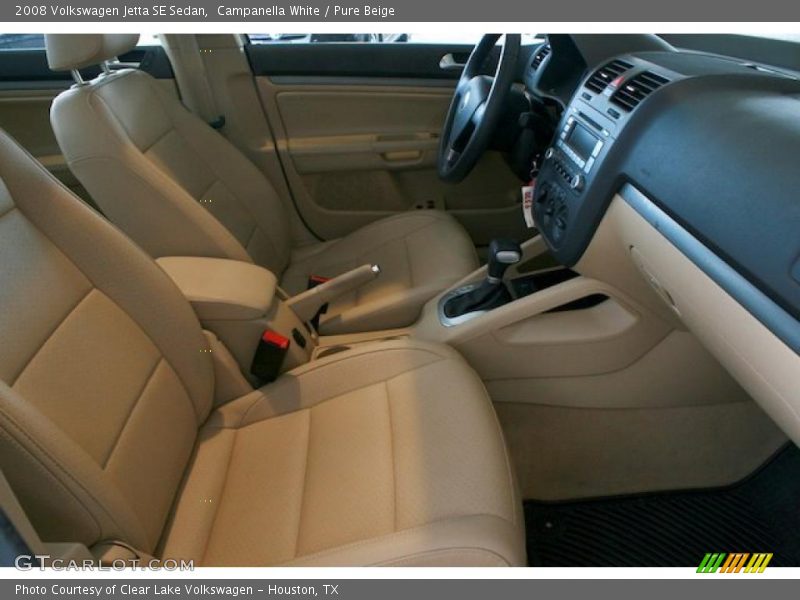 Campanella White / Pure Beige 2008 Volkswagen Jetta SE Sedan