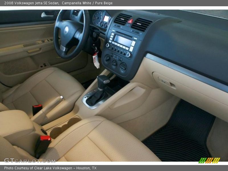 Campanella White / Pure Beige 2008 Volkswagen Jetta SE Sedan