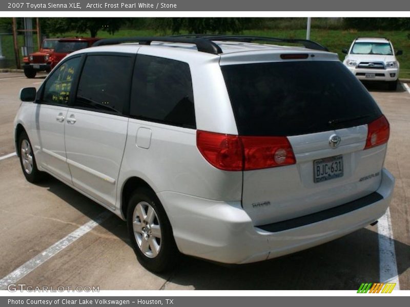 Arctic Frost Pearl White / Stone 2007 Toyota Sienna XLE