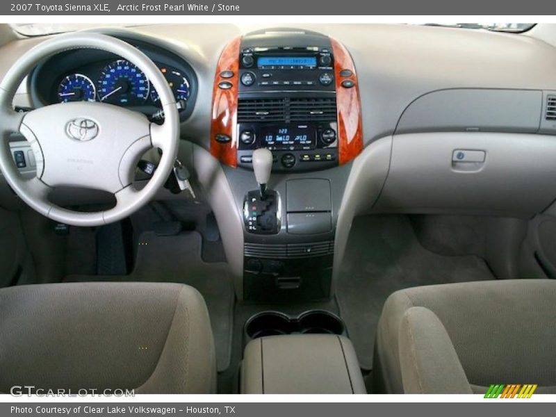 Arctic Frost Pearl White / Stone 2007 Toyota Sienna XLE