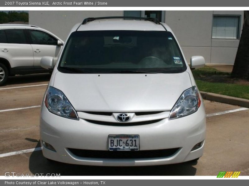 Arctic Frost Pearl White / Stone 2007 Toyota Sienna XLE
