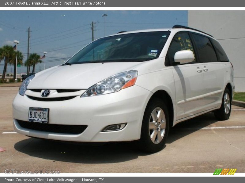 Arctic Frost Pearl White / Stone 2007 Toyota Sienna XLE