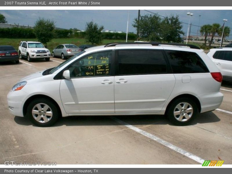 Arctic Frost Pearl White / Stone 2007 Toyota Sienna XLE