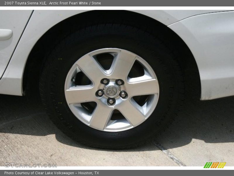 Arctic Frost Pearl White / Stone 2007 Toyota Sienna XLE