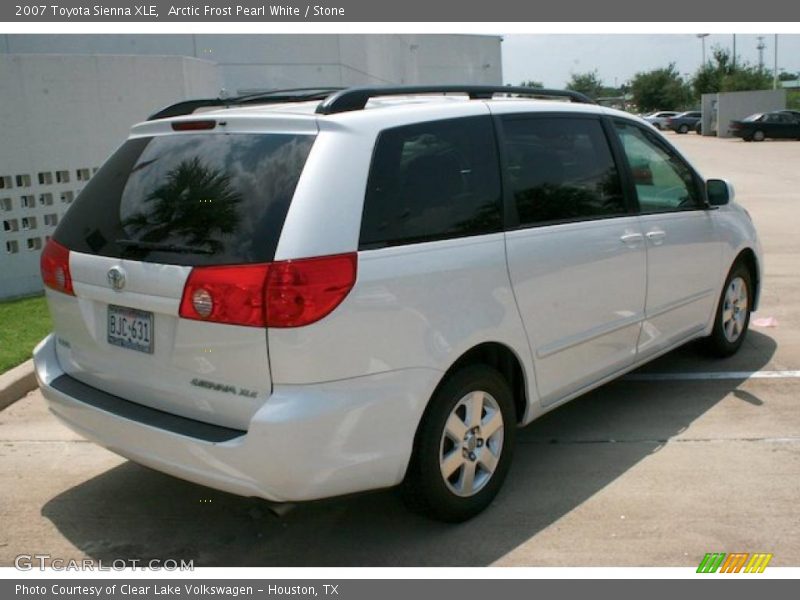 Arctic Frost Pearl White / Stone 2007 Toyota Sienna XLE