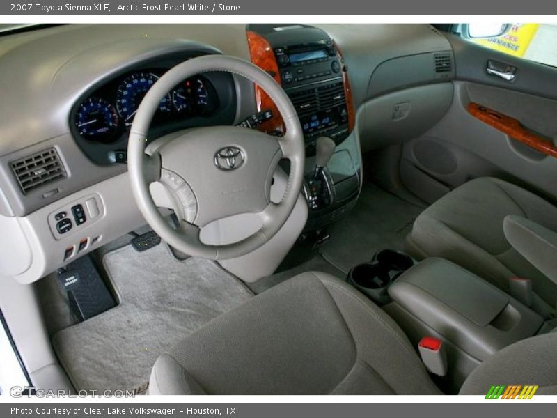 Arctic Frost Pearl White / Stone 2007 Toyota Sienna XLE