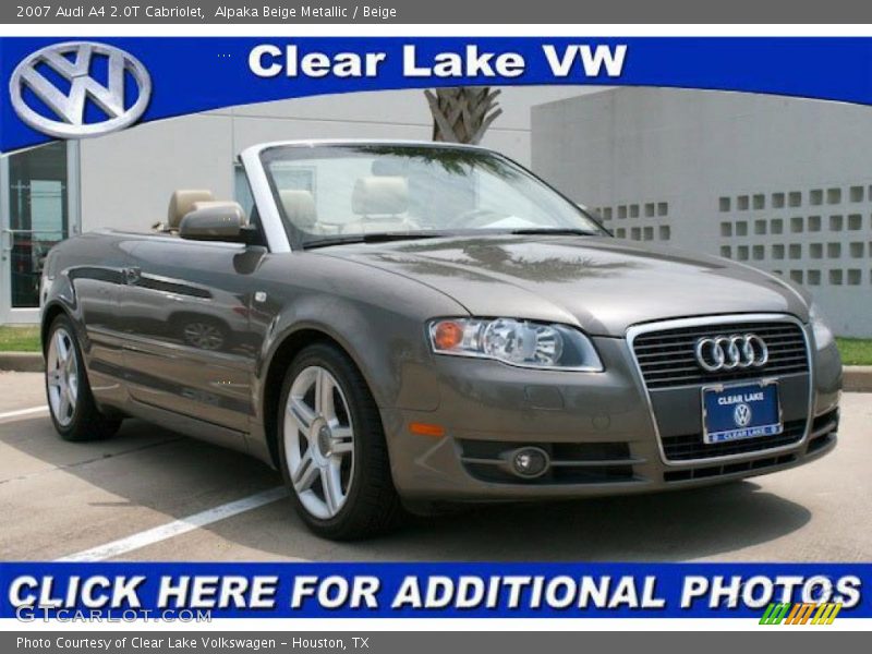 Alpaka Beige Metallic / Beige 2007 Audi A4 2.0T Cabriolet