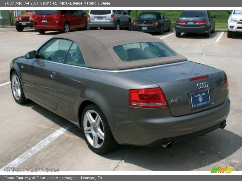 Alpaka Beige Metallic / Beige 2007 Audi A4 2.0T Cabriolet