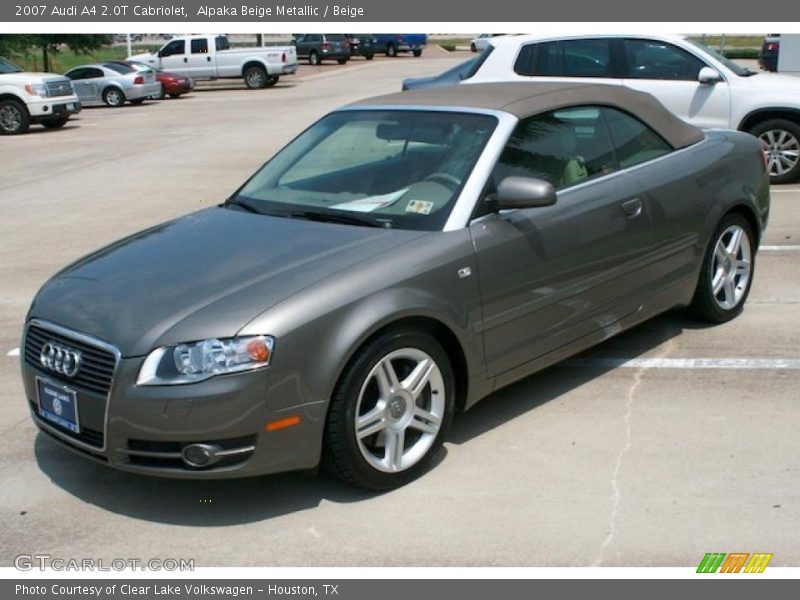 Alpaka Beige Metallic / Beige 2007 Audi A4 2.0T Cabriolet