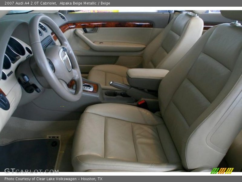 Alpaka Beige Metallic / Beige 2007 Audi A4 2.0T Cabriolet