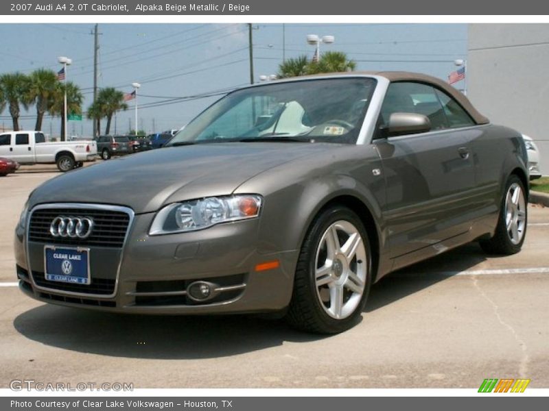 Alpaka Beige Metallic / Beige 2007 Audi A4 2.0T Cabriolet