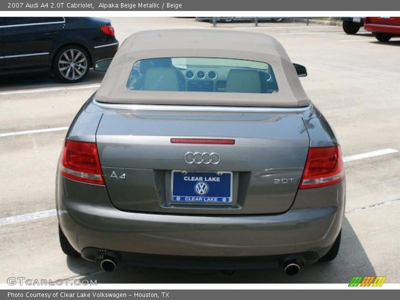 Alpaka Beige Metallic / Beige 2007 Audi A4 2.0T Cabriolet