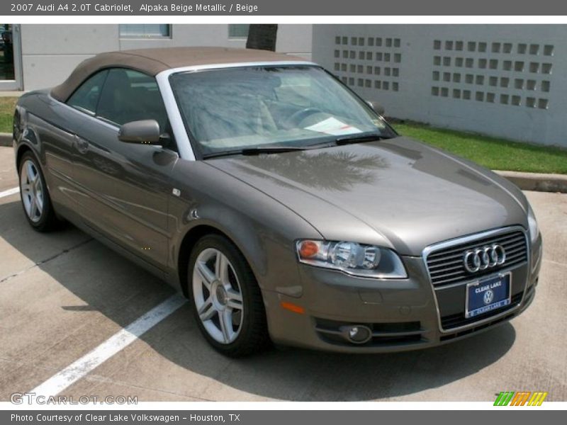 Alpaka Beige Metallic / Beige 2007 Audi A4 2.0T Cabriolet
