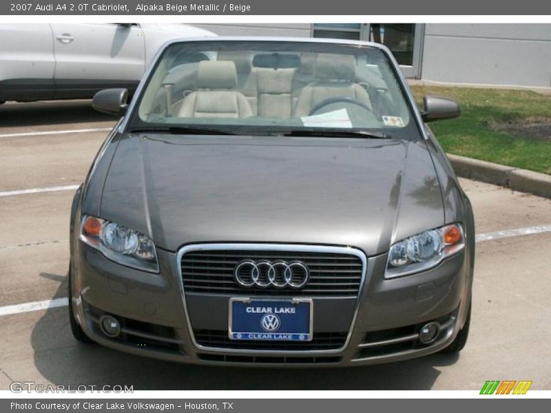 Alpaka Beige Metallic / Beige 2007 Audi A4 2.0T Cabriolet