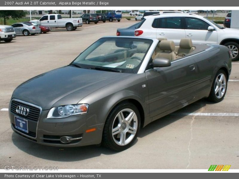 Alpaka Beige Metallic / Beige 2007 Audi A4 2.0T Cabriolet