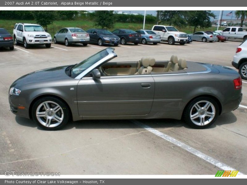 Alpaka Beige Metallic / Beige 2007 Audi A4 2.0T Cabriolet