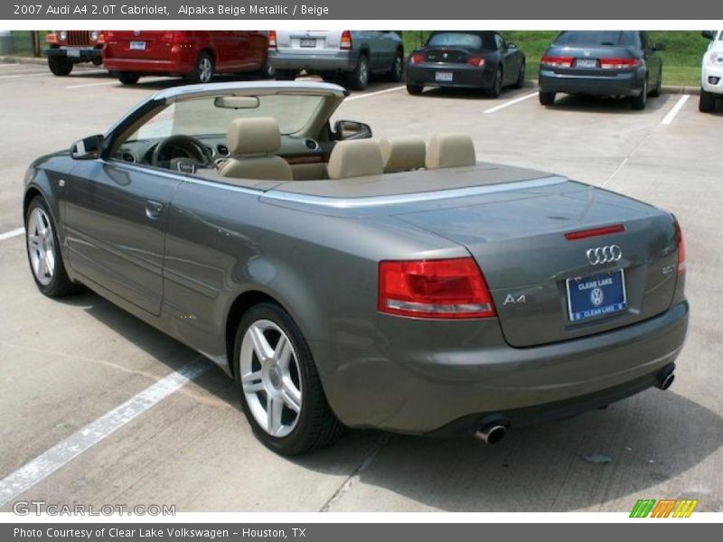 Alpaka Beige Metallic / Beige 2007 Audi A4 2.0T Cabriolet