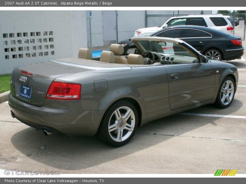 Alpaka Beige Metallic / Beige 2007 Audi A4 2.0T Cabriolet