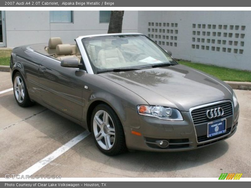 Alpaka Beige Metallic / Beige 2007 Audi A4 2.0T Cabriolet