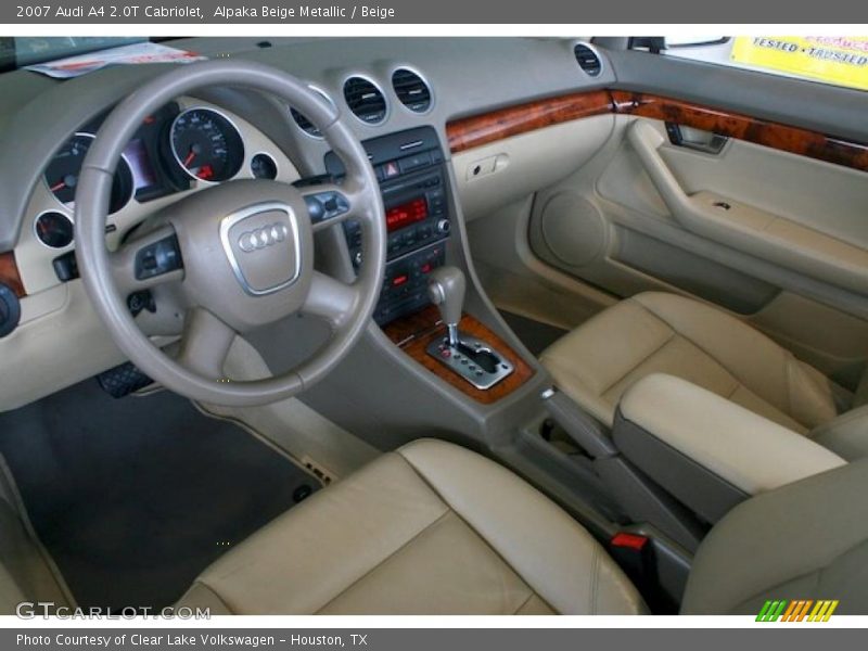 Alpaka Beige Metallic / Beige 2007 Audi A4 2.0T Cabriolet
