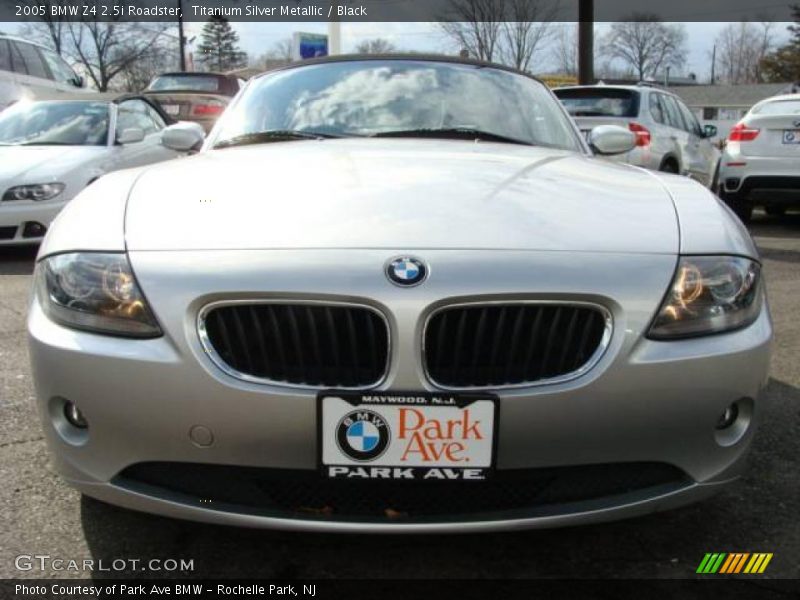 Titanium Silver Metallic / Black 2005 BMW Z4 2.5i Roadster