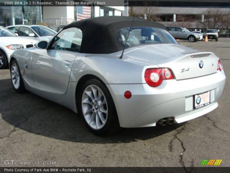 Titanium Silver Metallic / Black 2005 BMW Z4 2.5i Roadster