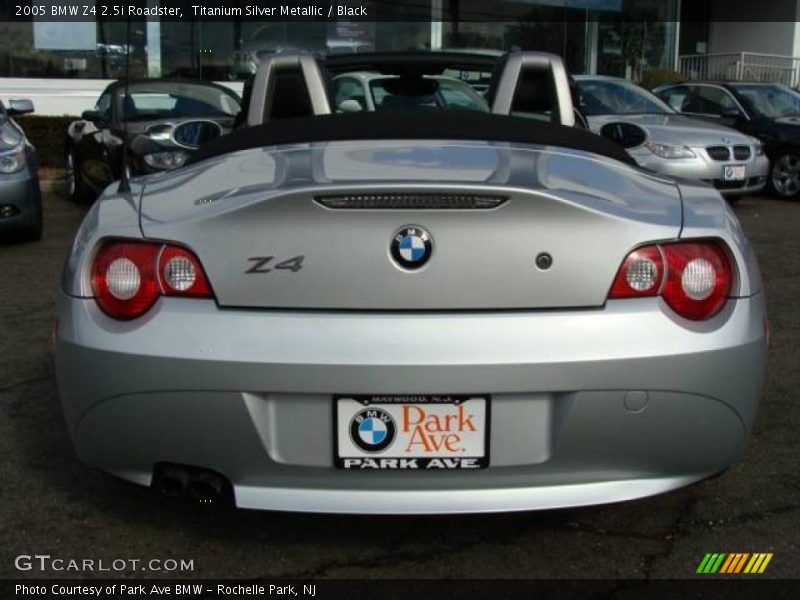 Titanium Silver Metallic / Black 2005 BMW Z4 2.5i Roadster