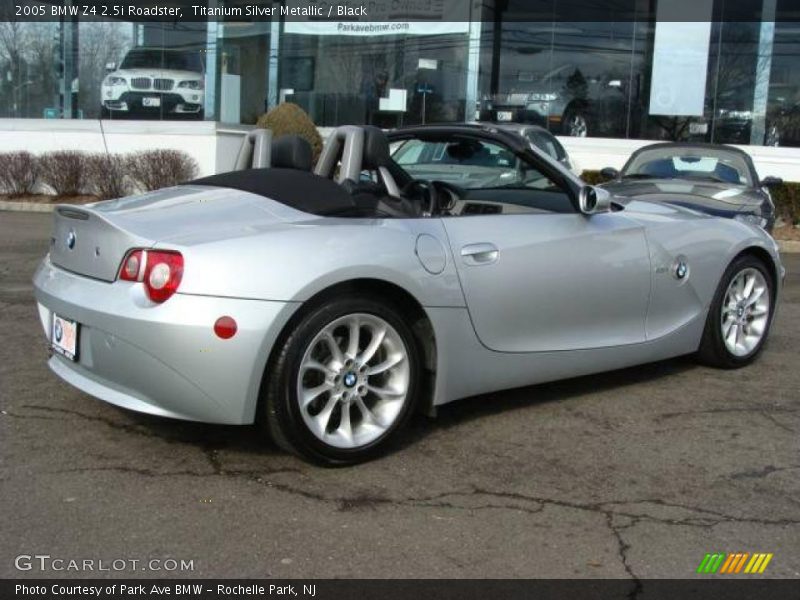 Titanium Silver Metallic / Black 2005 BMW Z4 2.5i Roadster