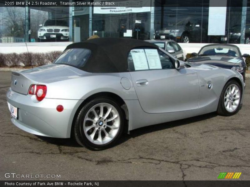 Titanium Silver Metallic / Black 2005 BMW Z4 2.5i Roadster