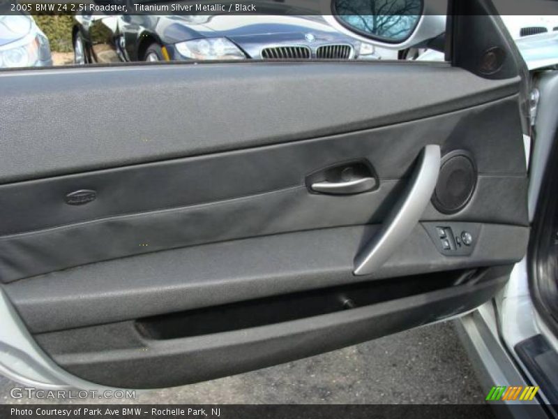 Titanium Silver Metallic / Black 2005 BMW Z4 2.5i Roadster