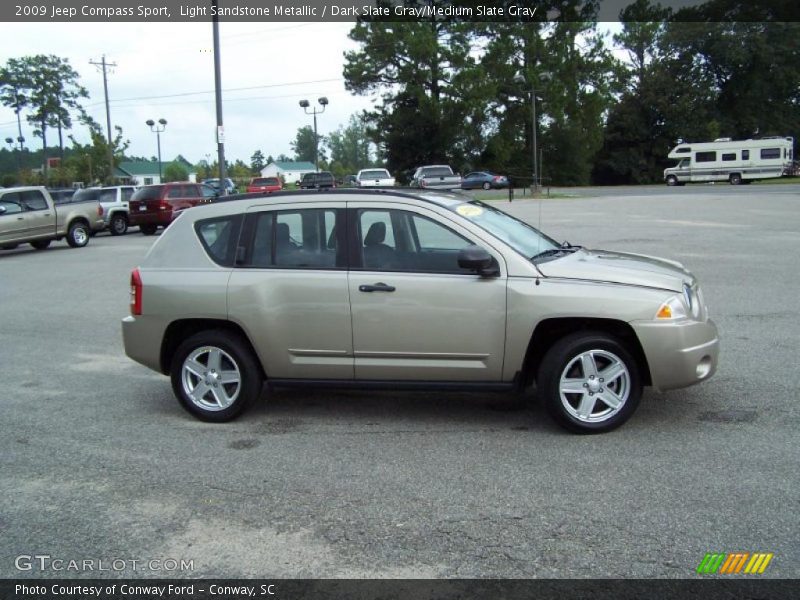 Light Sandstone Metallic / Dark Slate Gray/Medium Slate Gray 2009 Jeep Compass Sport