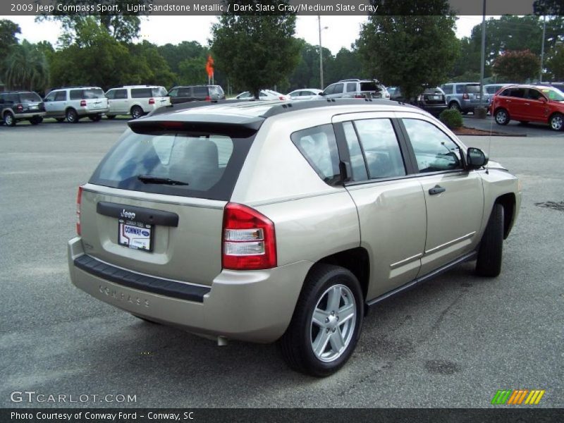 Light Sandstone Metallic / Dark Slate Gray/Medium Slate Gray 2009 Jeep Compass Sport