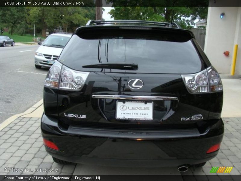 Black Onyx / Ivory 2008 Lexus RX 350 AWD